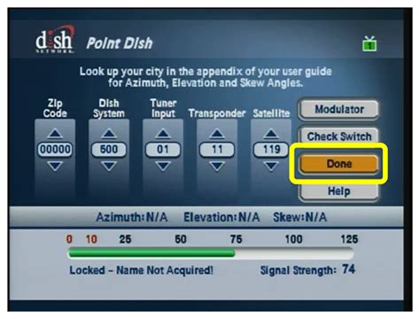 mydish point dish setup